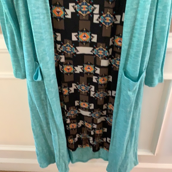 Lularoe Outfit Julia Dress and cardigan Small and Xs Sarah - Picture 3 of 5